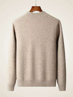 Lanlycashmere Men Crew Neck Cashmere Cardigan