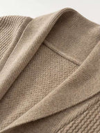 Lanlycashmere Men Shawl Collar Cashmere Cardigan