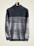 Lanlycashmere Men’s Mock Neck Cashmere Sweater