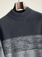Lanlycashmere Men’s Mock Neck Cashmere Sweater