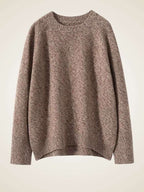 Lanlycashmere Women Crew Neck Cashmere Sweater 