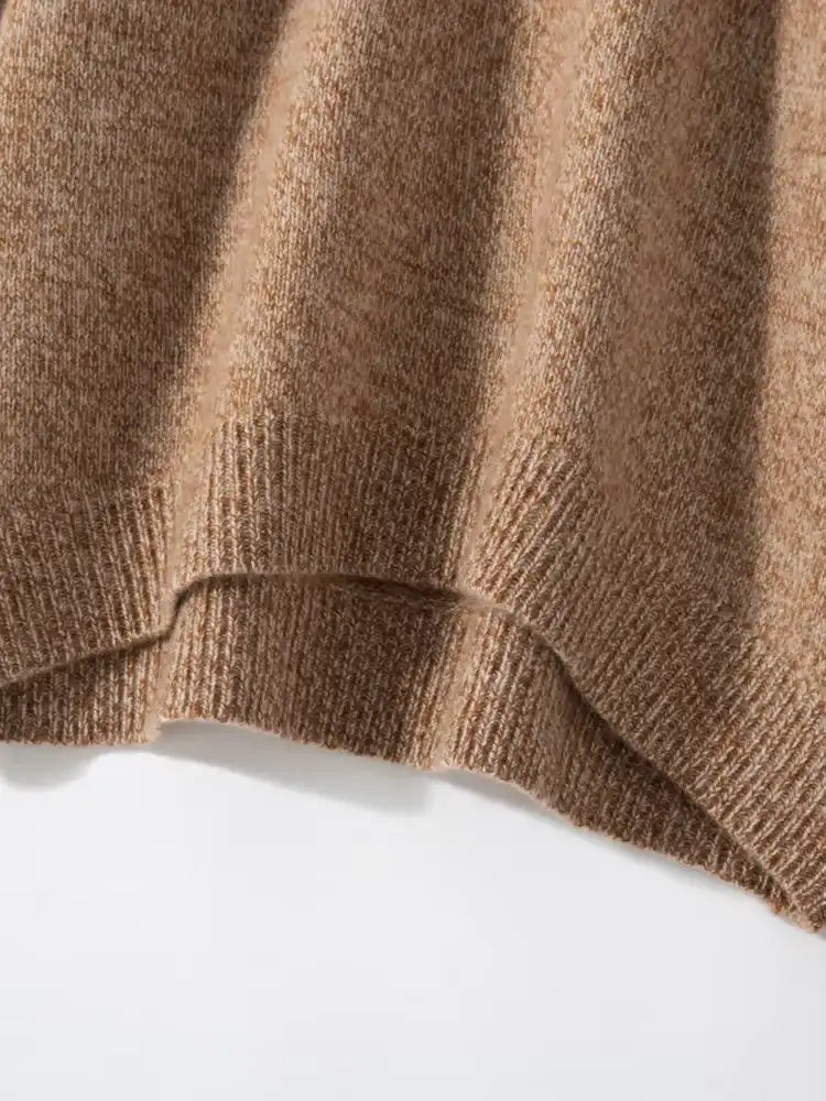 Lanlycashmere Women Crew Neck Cashmere Sweater 