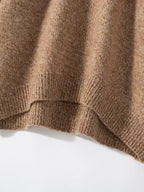 Lanlycashmere Women Crew Neck Cashmere Sweater 
