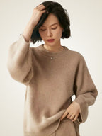 Lanlycashmere Classic Crewneck Cashmere Sweater