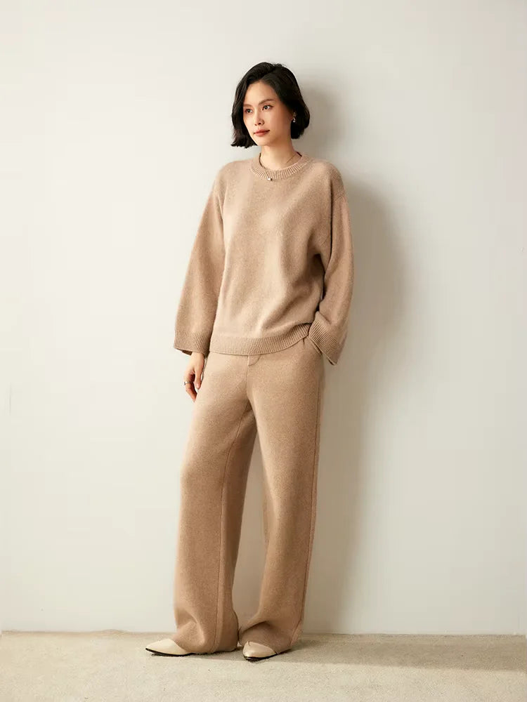 Lanlycashmere Classic Crewneck Cashmere Sweater