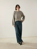 Lanlycashmere Classic Crewneck Cashmere Sweater