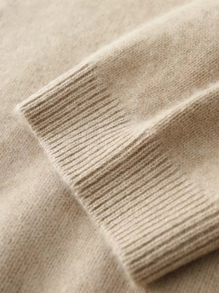 Lanlycashmere Classic Crewneck Cashmere Sweater