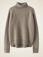 Lanlycashmere Fitted Cashmere Turtleneck Sweater – Cropped Slim Knit Pullover
