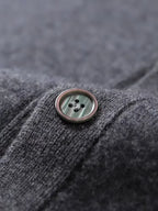 Lanlycashmere Men Crew Neck Cashmere Cardigan