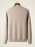 Lanlycashmere Men Crew Neck Cashmere Cardigan