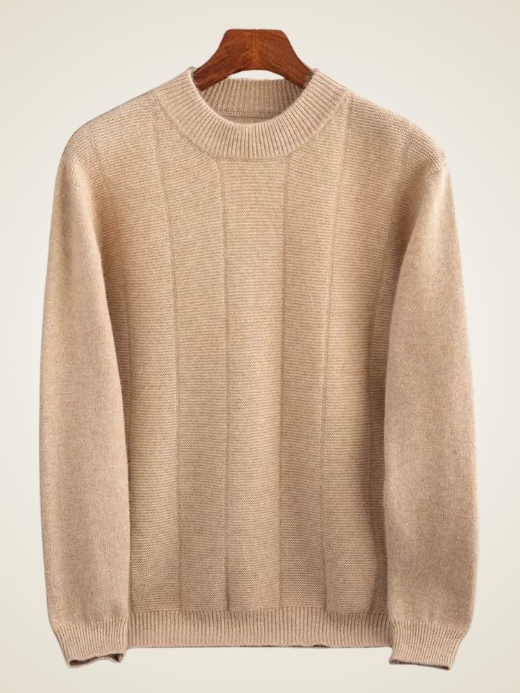 Lanlycashmere Men’s Crew Neck Cashmere Sweater
