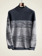 Lanlycashmere Men’s Mock Neck Cashmere Sweater