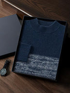 Lanlycashmere Men’s Mock Neck Cashmere Sweater