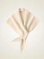 Lanlycashmere Triangle Cashmere Scarf – Tie Knot Soft Knit Neck Wrap