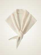 Lanlycashmere Triangle Cashmere Scarf – Tie Knot Soft Knit Neck Wrap