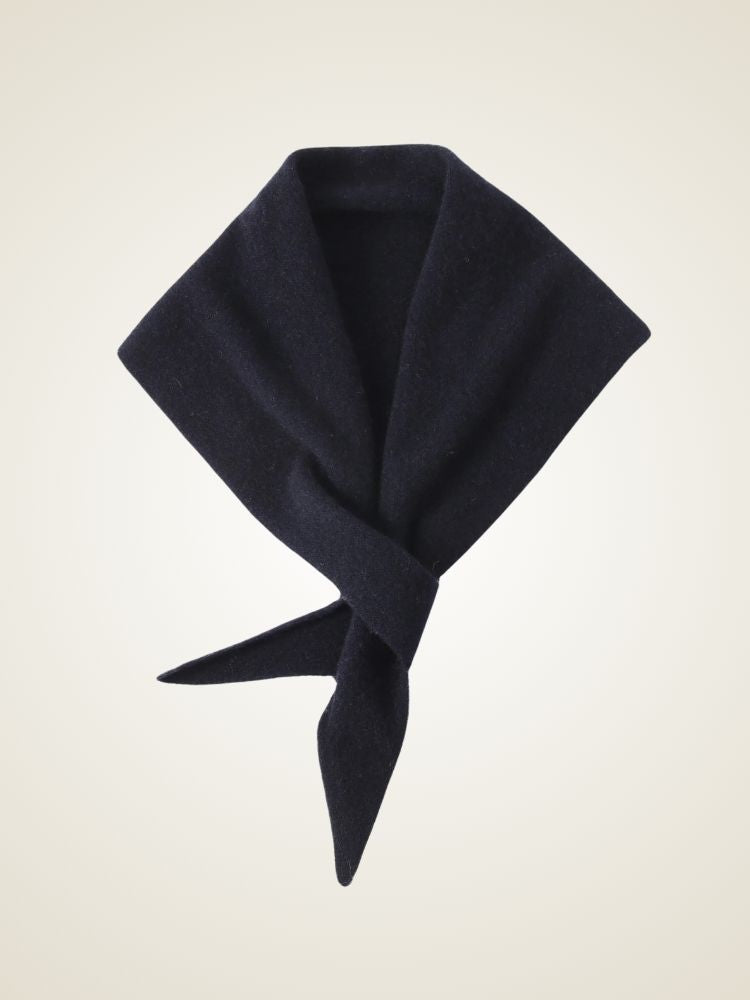 Lanlycashmere Triangle Cashmere Scarf – Tie Knot Soft Knit Neck Wrap