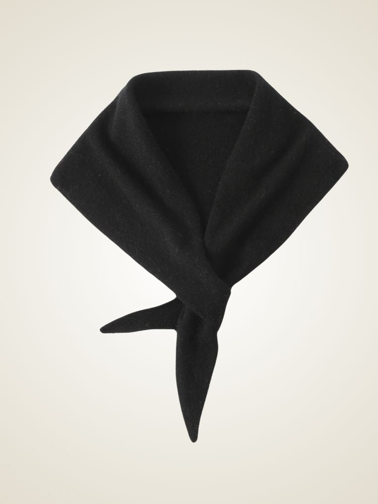 Lanlycashmere Triangle Cashmere Scarf – Tie Knot Soft Knit Neck Wrap