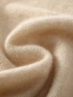 Lanlycashmere Triangle Cashmere Scarf – Tie Knot Soft Knit Neck Wrap