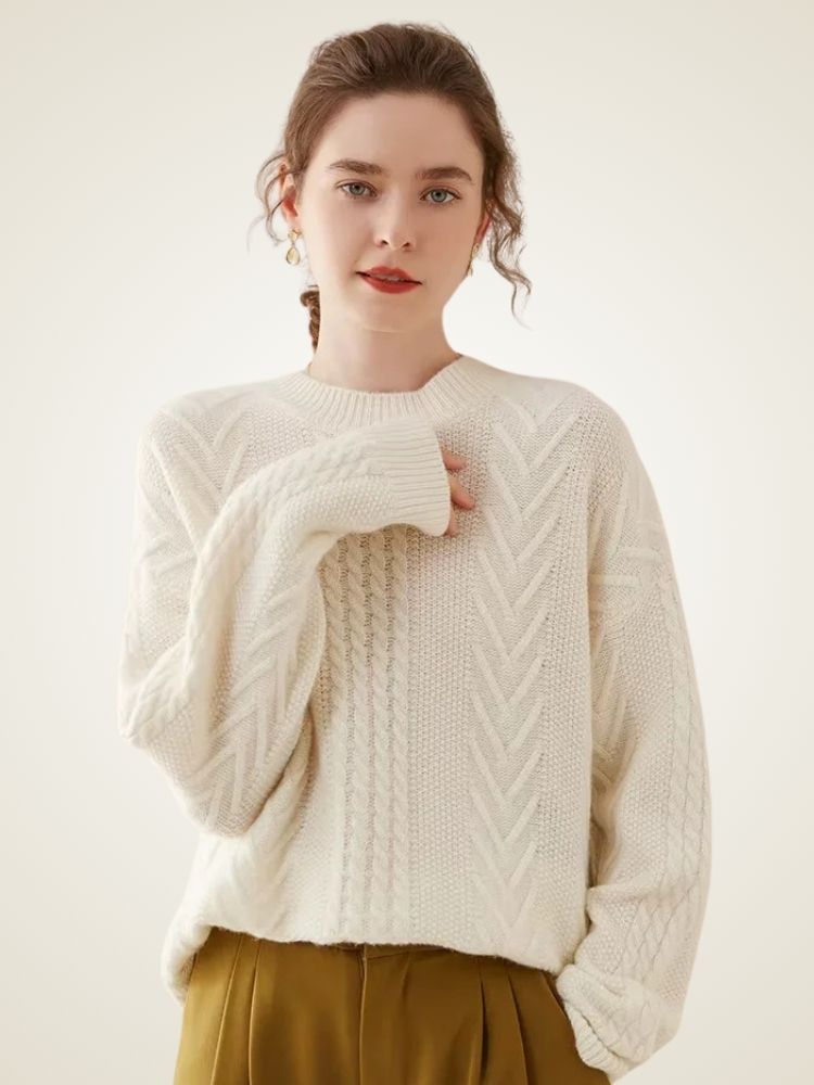 Lanlycashmere Warm Cashmere Sweater Women