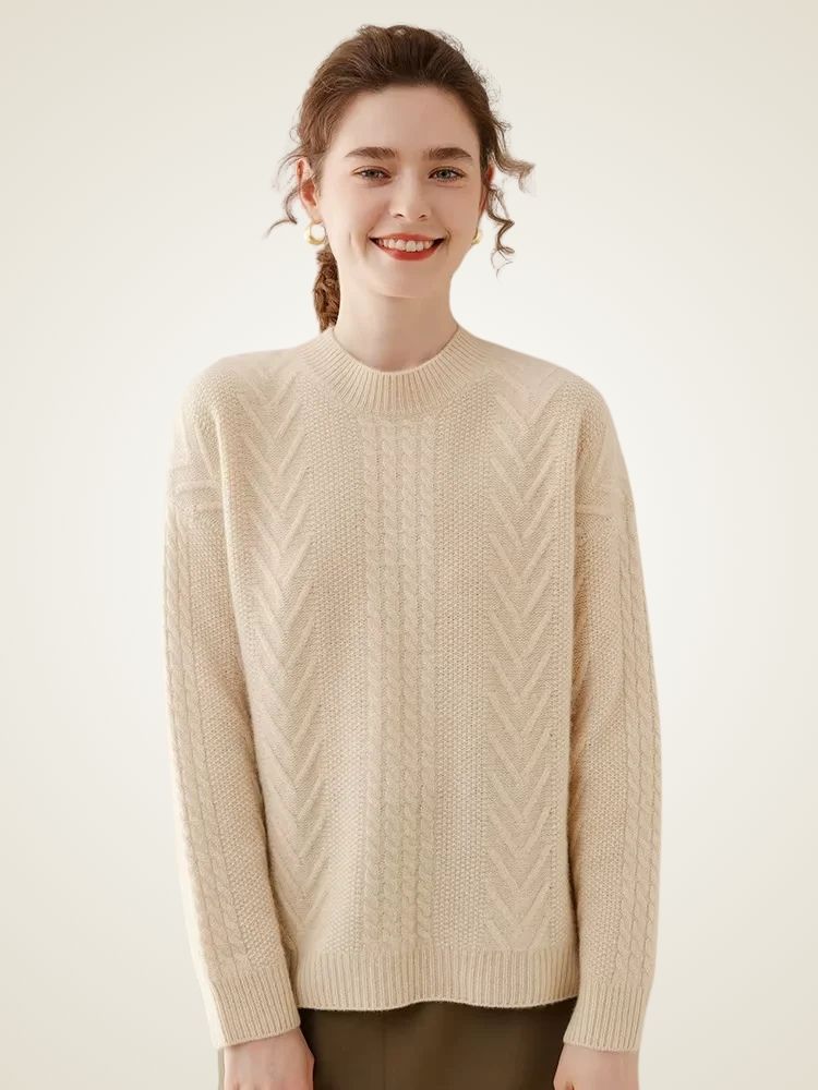 Lanlycashmere Warm Cashmere Sweater Women