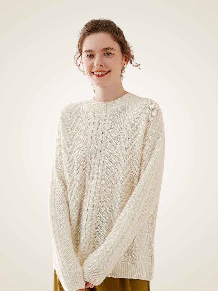 Lanlycashmere Warm Cashmere Sweater Women