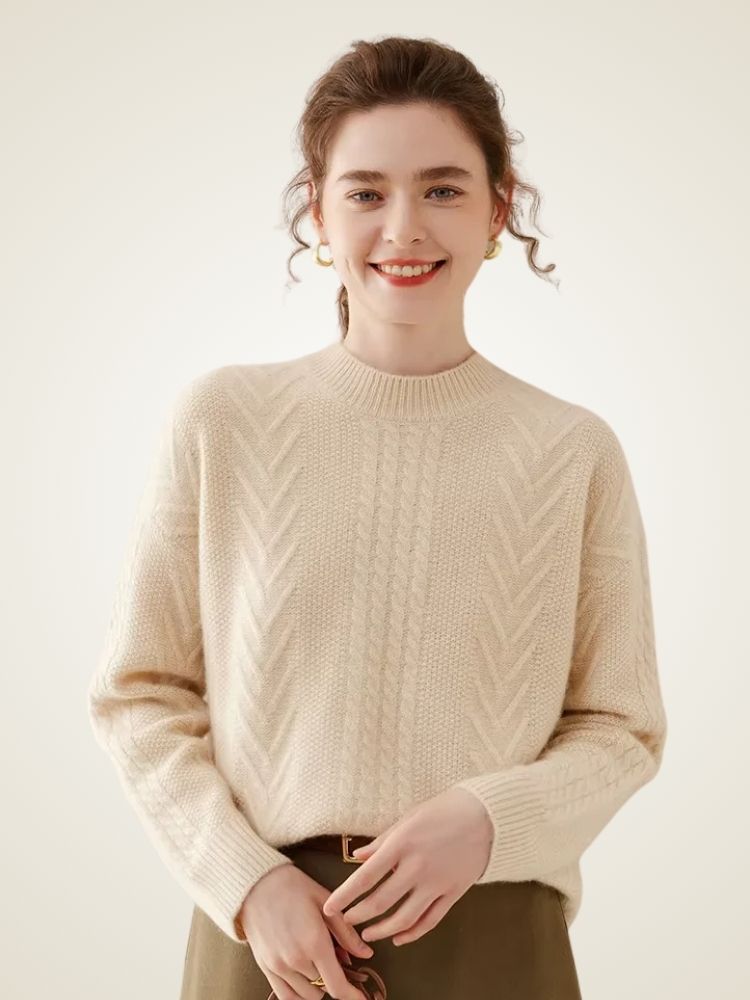 Lanlycashmere Warm Cashmere Sweater Women