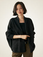 Lanlycashmere Women Cashmere Shawl Cardigan