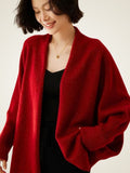 Lanlycashmere Women Cashmere Shawl Cardigan