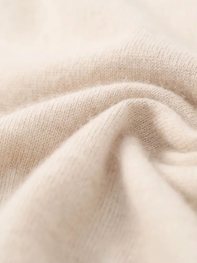 Lanlycashmere Women Cashmere Turtleneck Top – Lightweight Base Layer Sweater