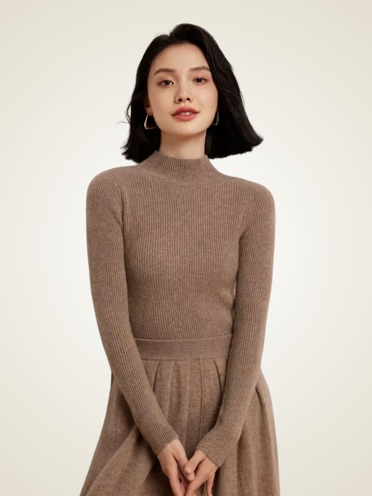 Lanlycashmere Women Cashmere knit base layer