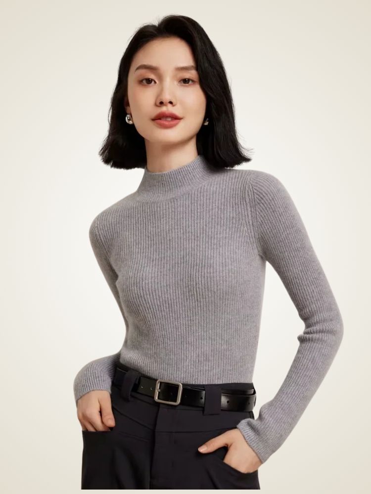 Lanlycashmere Women Cashmere knit base layer