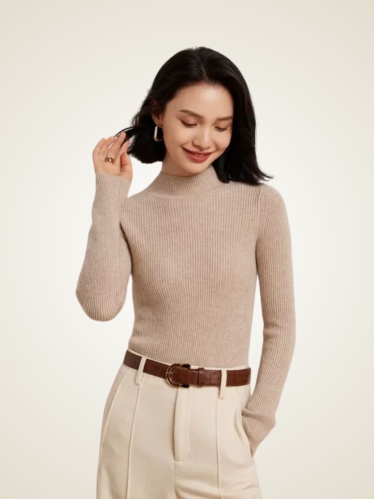 Lanlycashmere Women Cashmere knit base layer