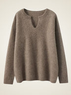 Lanlycashmere Women V-Neck Cashmere Sweater