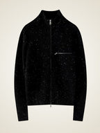 Lanlycashmere Women Zip Cashmere Cardigan