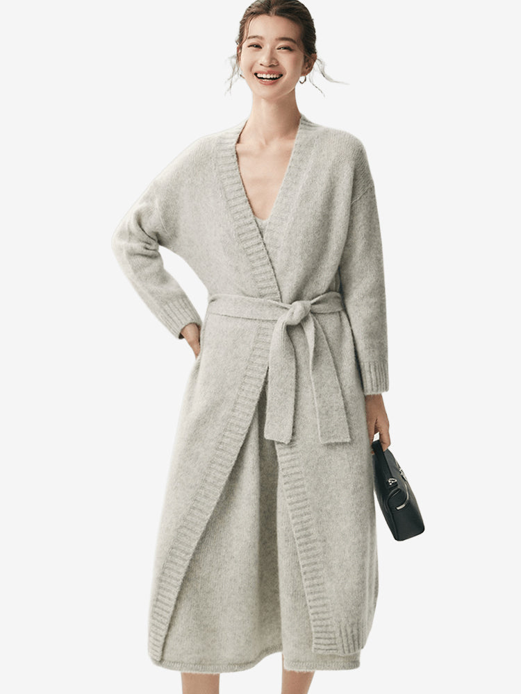 LANLY Luxury Hotel Cashmere Robe Wholesale: 100% Inner Mongolia Cashmere Long Robe for Boutique Hotel & Spa