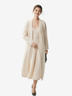 LANLY Luxury Hotel Cashmere Robe Wholesale: 100% Inner Mongolia Cashmere Long Robe for Boutique Hotel & Spa