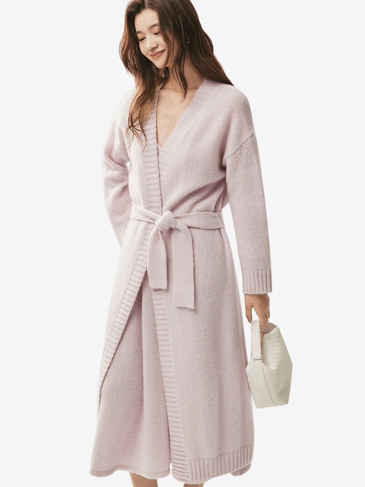 LANLY Luxury Hotel Cashmere Robe Wholesale: 100% Inner Mongolia Cashmere Long Robe for Boutique Hotel & Spa