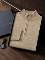 Men’s 100% Cashmere Half-Zip Sweater