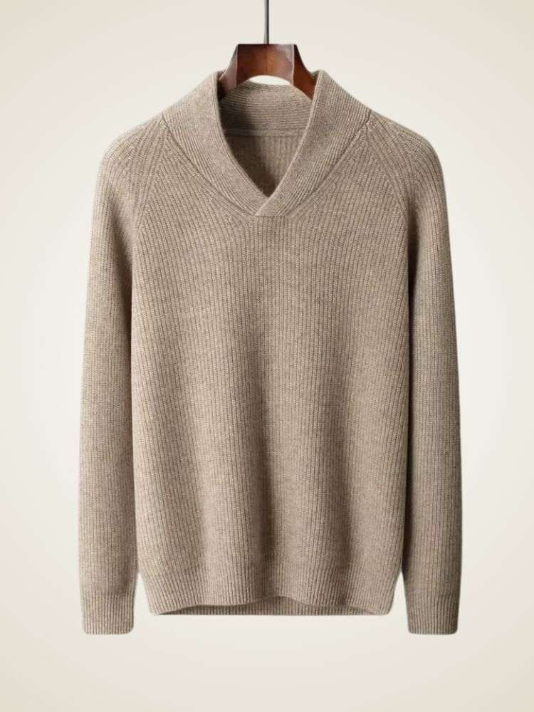Men’s Shawl Collar Cashmere Sweater