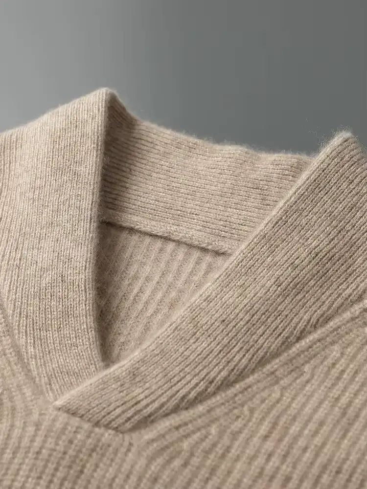 Men’s Shawl Collar Cashmere Sweater