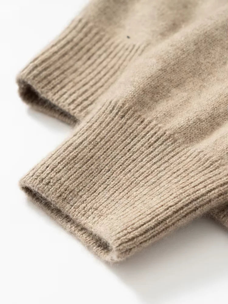 Men’s 100% Cashmere Half-Zip Sweater