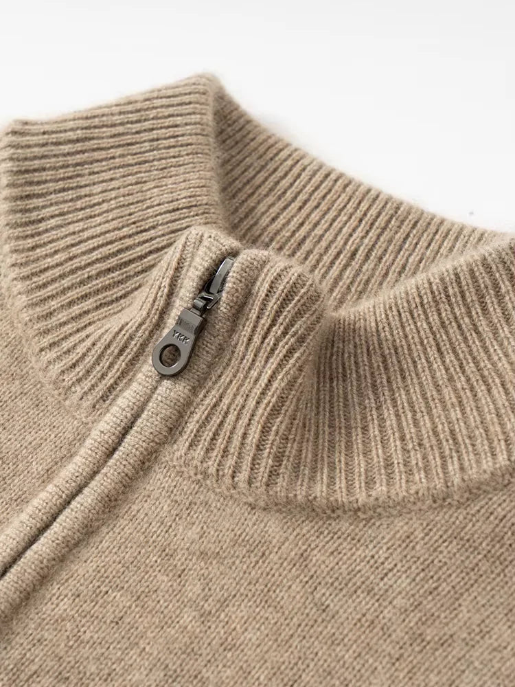 Men’s 100% Cashmere Half-Zip Sweater