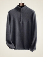 Men’s 100% Cashmere Half-Zip Sweater