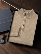 Men’s 100% Cashmere Half-Zip Sweater