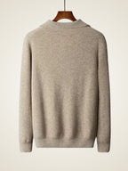 Men’s 100% Cashmere Quarter Zip Sweater