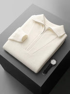 Men’s 100% Cashmere Quarter Zip Sweater