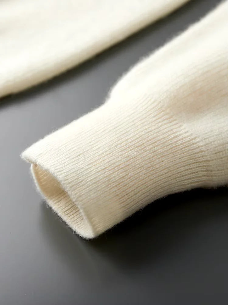 Men’s 100% Cashmere Quarter Zip Sweater