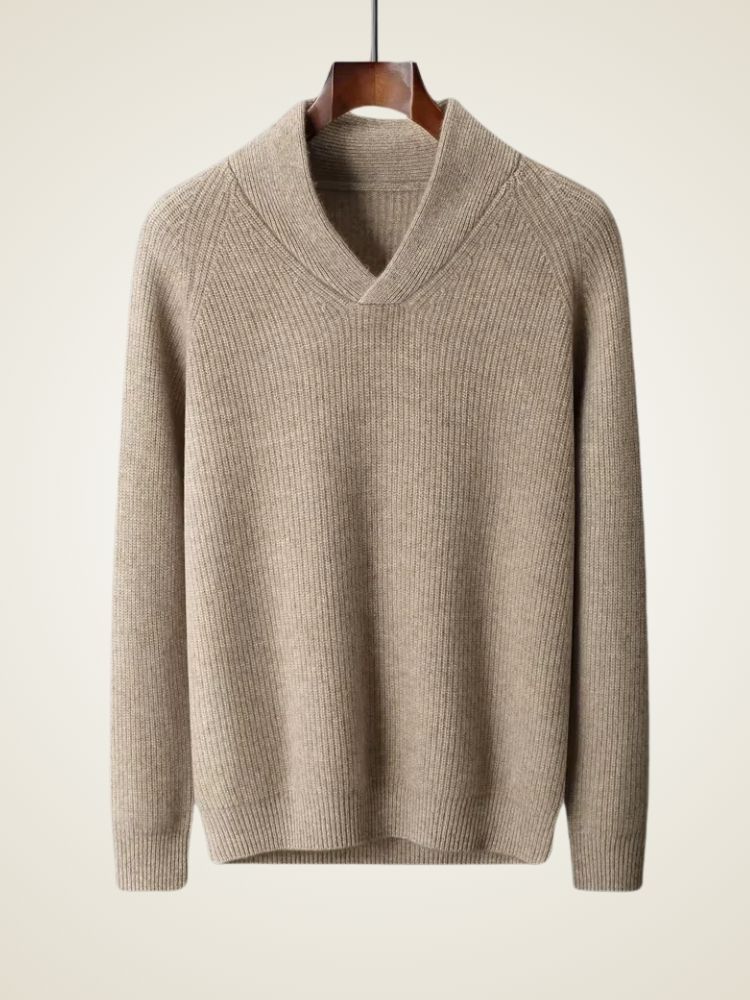Men’s Shawl Collar Cashmere Sweater