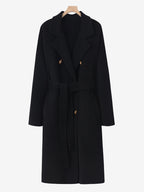 Lanly Double Faced Wool Cashmere Coat - 101801 Inspired Alxa Cashmere & Australian Merino Blend Double Breasted Overcoat