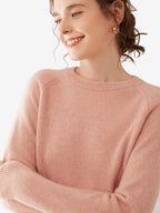 LanlyCashmere Women’s Cashmere Crewneck Sweater – Lightweight Classic Knit Pullover